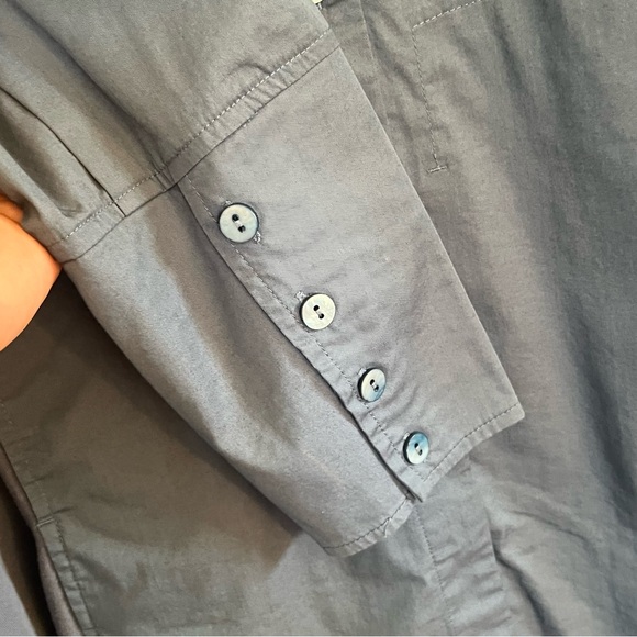 Stella Carakasi Blue Tunic Top Blouse Shirt Size XL Contemporary Lagenlook - Picture 3 of 12